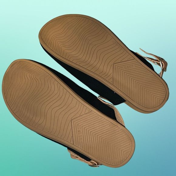 Reef Women's Cushion Sage Se Slipper Suede Black Size 9 - Picture 5 of 6